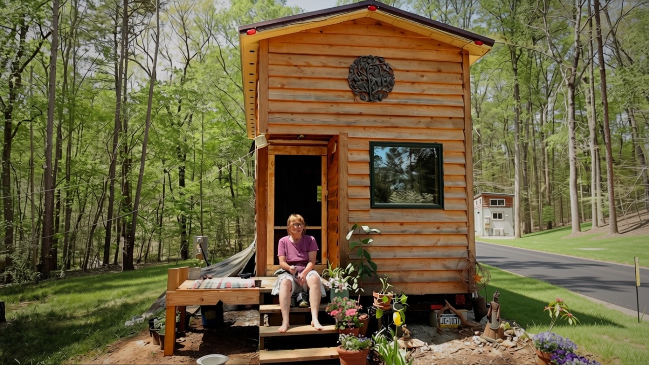 She built her own tiny house out of scrap wood | Perfectly imperfect