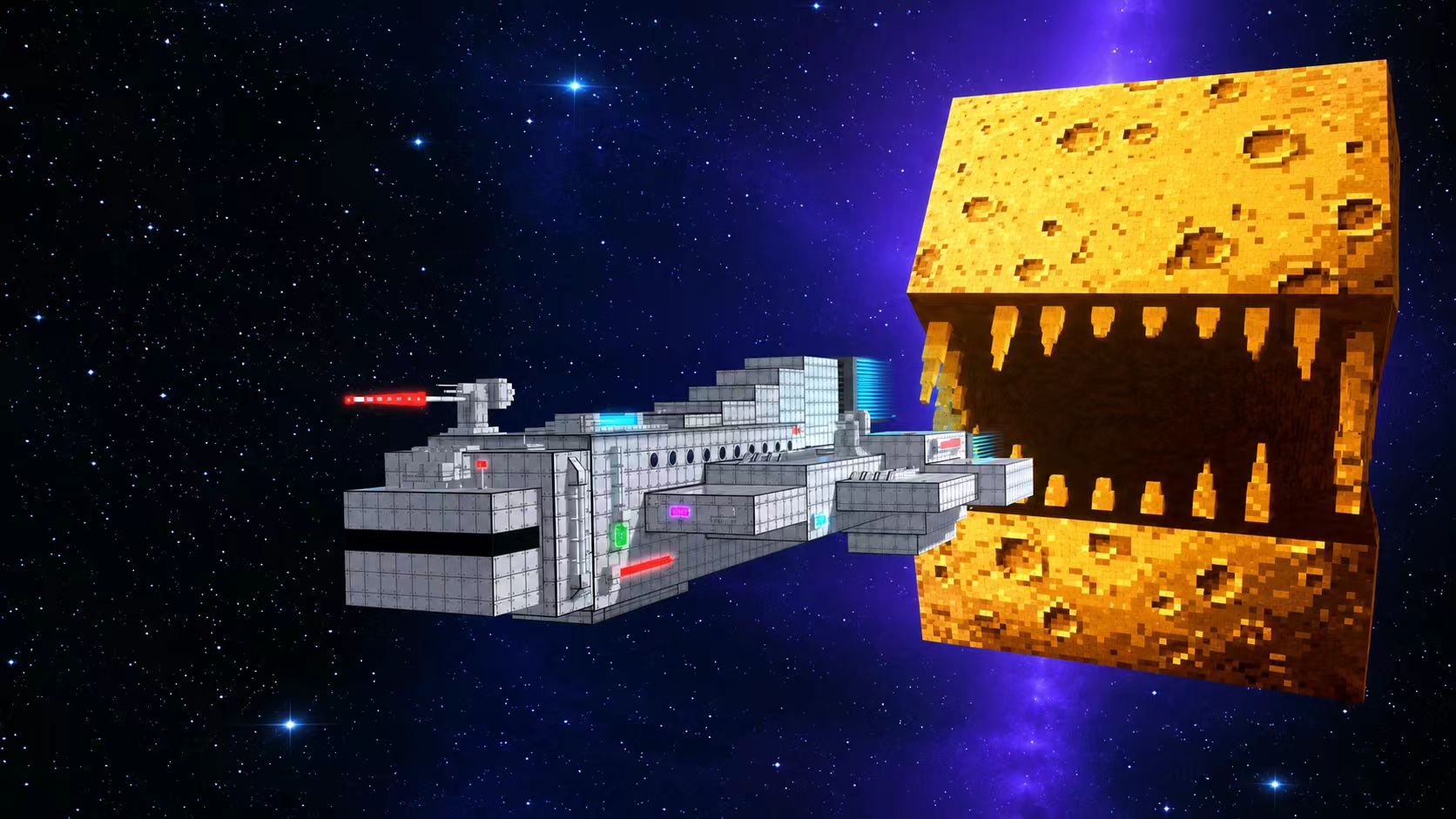 ¡La aventura espacial más loca en Minecraft!
