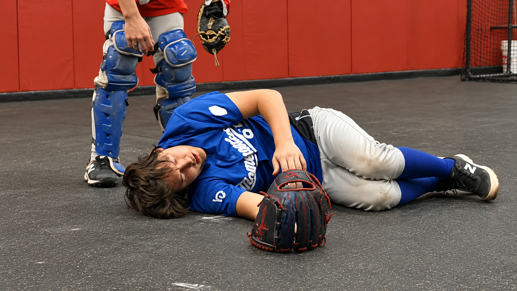 The ball was moving at 100 mph then it struck him in the head