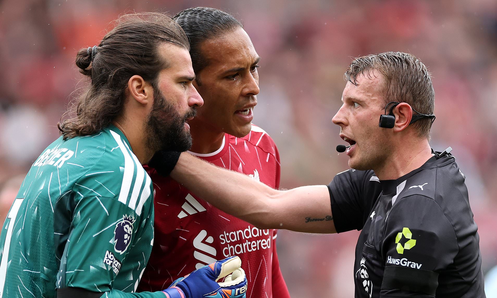 Liverpool star Alisson Becker hit with £8,000 fine after furious outburst