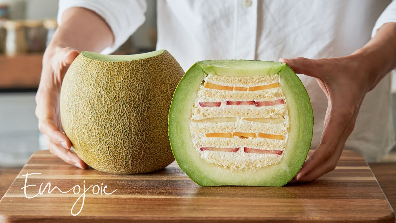 We turned a melon into birthday cake