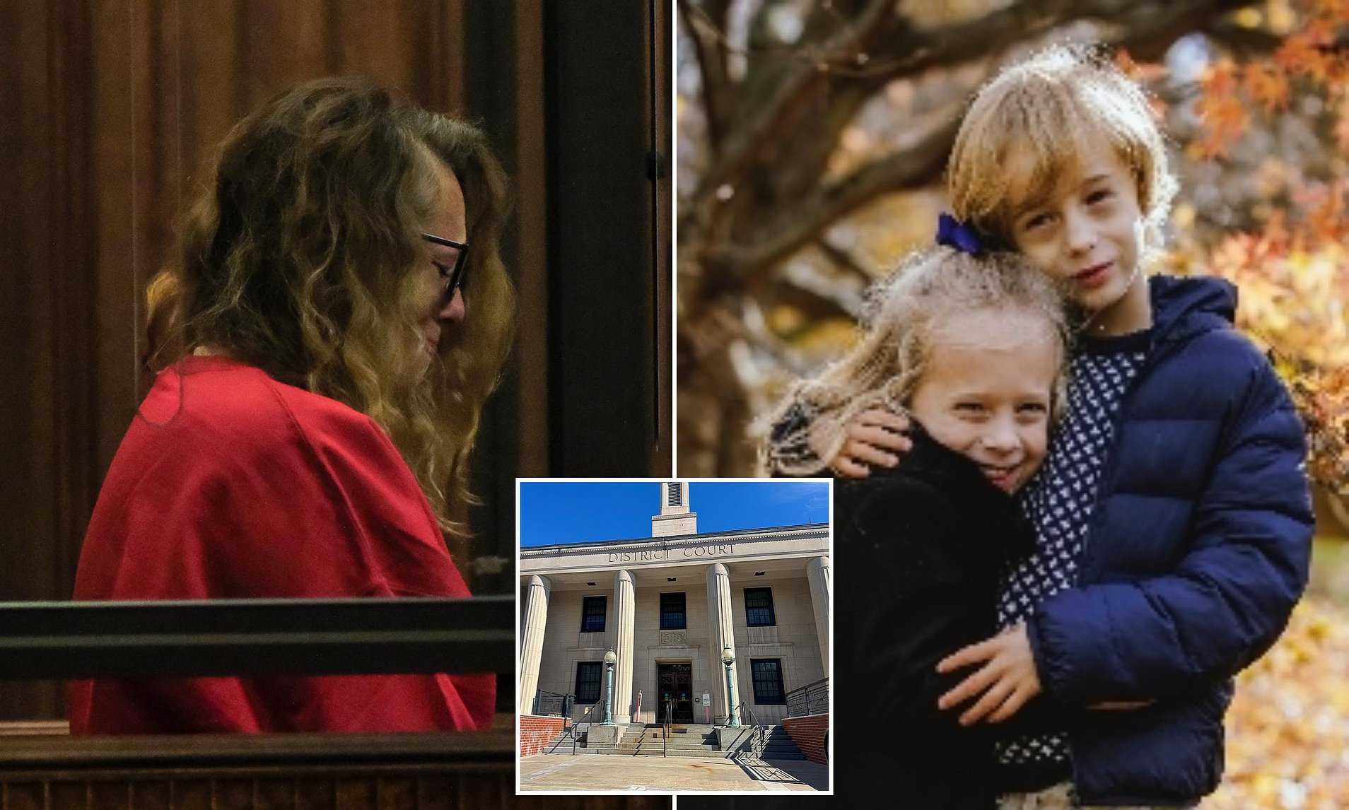 Mom sobs in court when judge denies bail for allegedly strangling her two kids amid bitter divorce