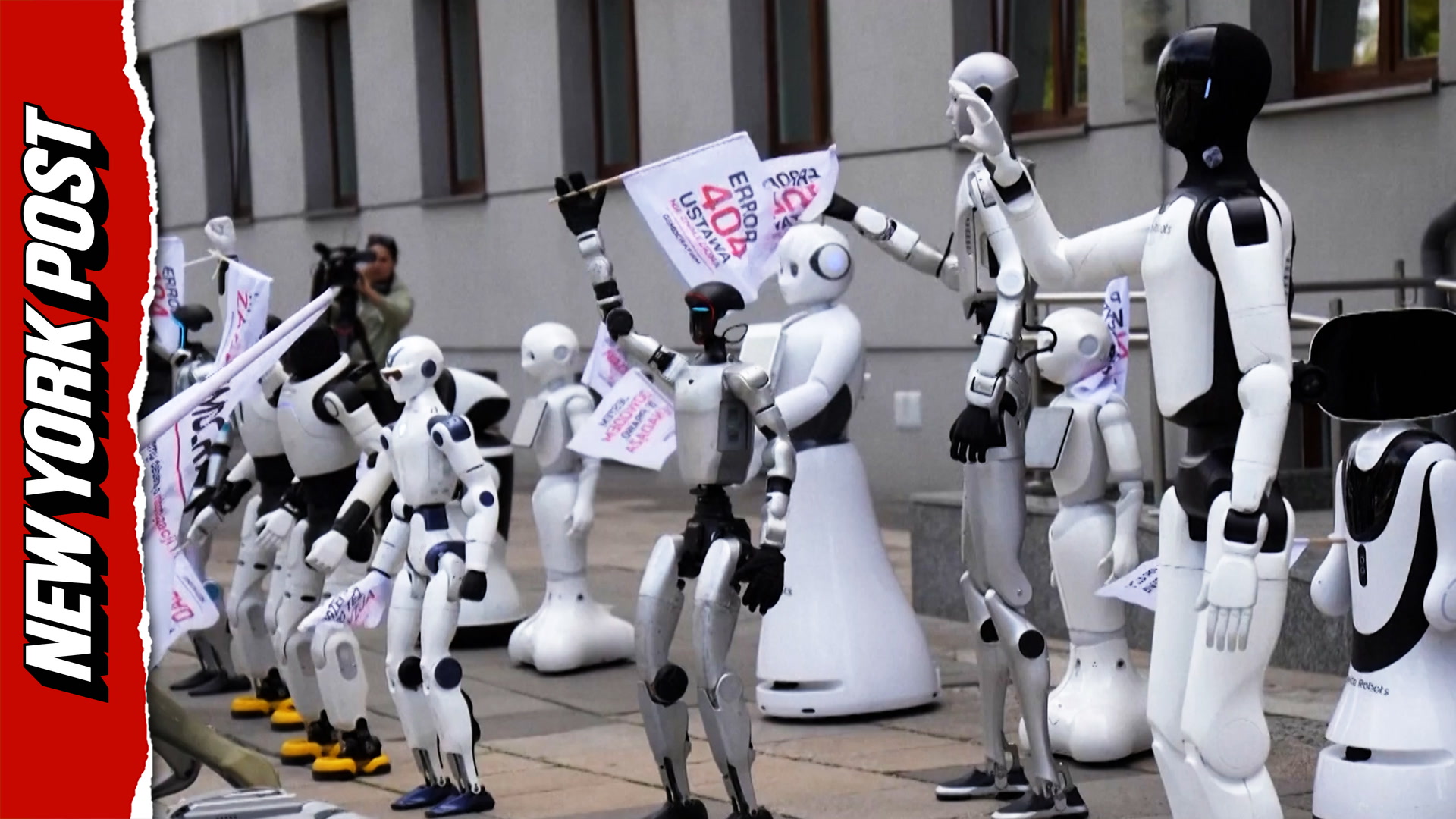 Humanoid robots go on 'strike' in push for AI regulation