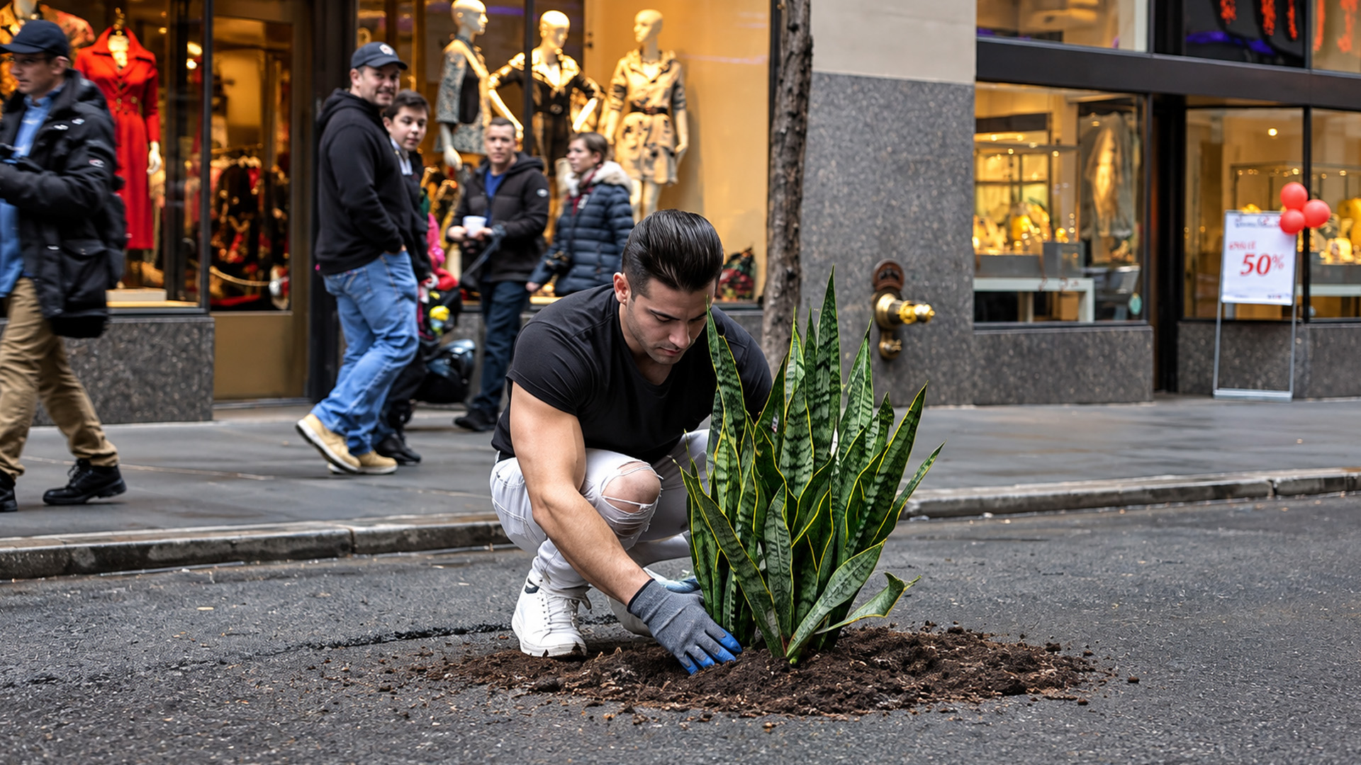 Street trees turn potholes into road warnings