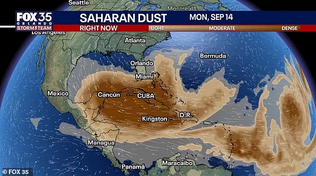 Massive 3,000-mile plume of dust and toxic minerals set to engulf US coast within days