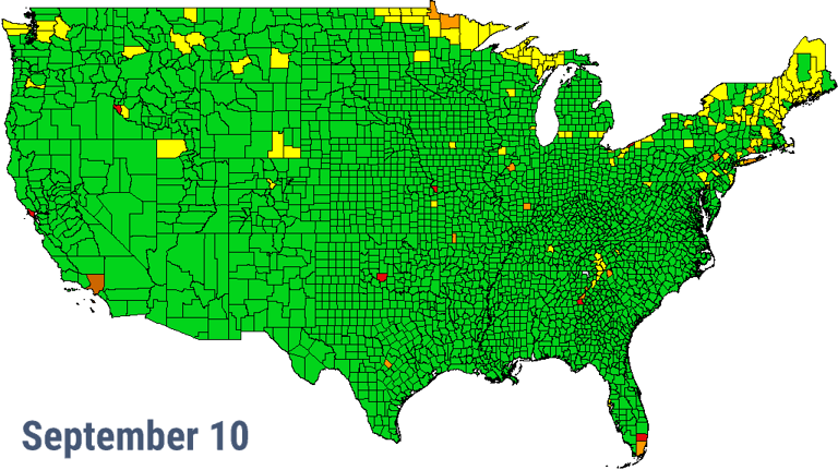 Have trees started to change color? When fall colors will peak