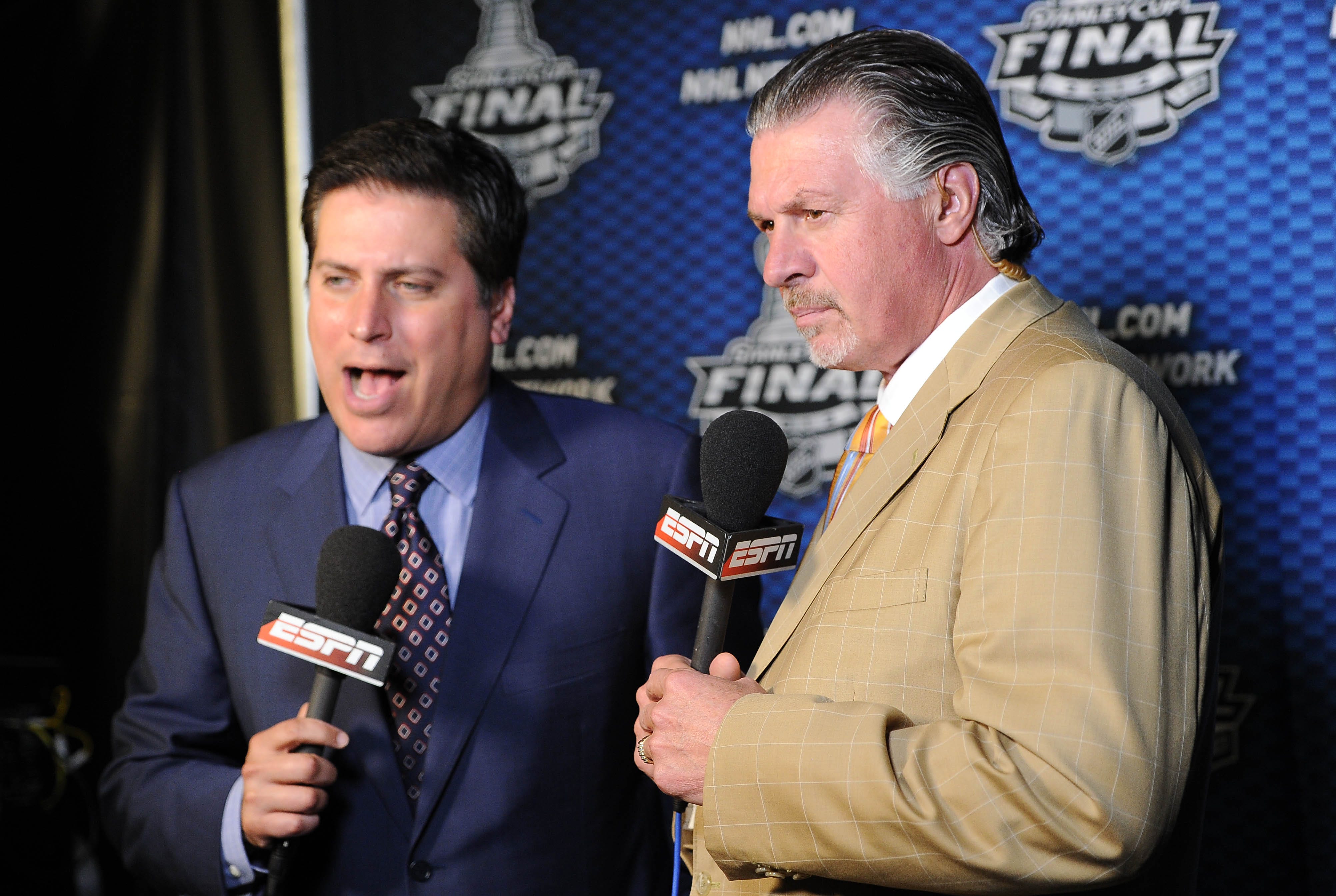 ESPN's new NHL studio features tribute to the late Barry Melrose