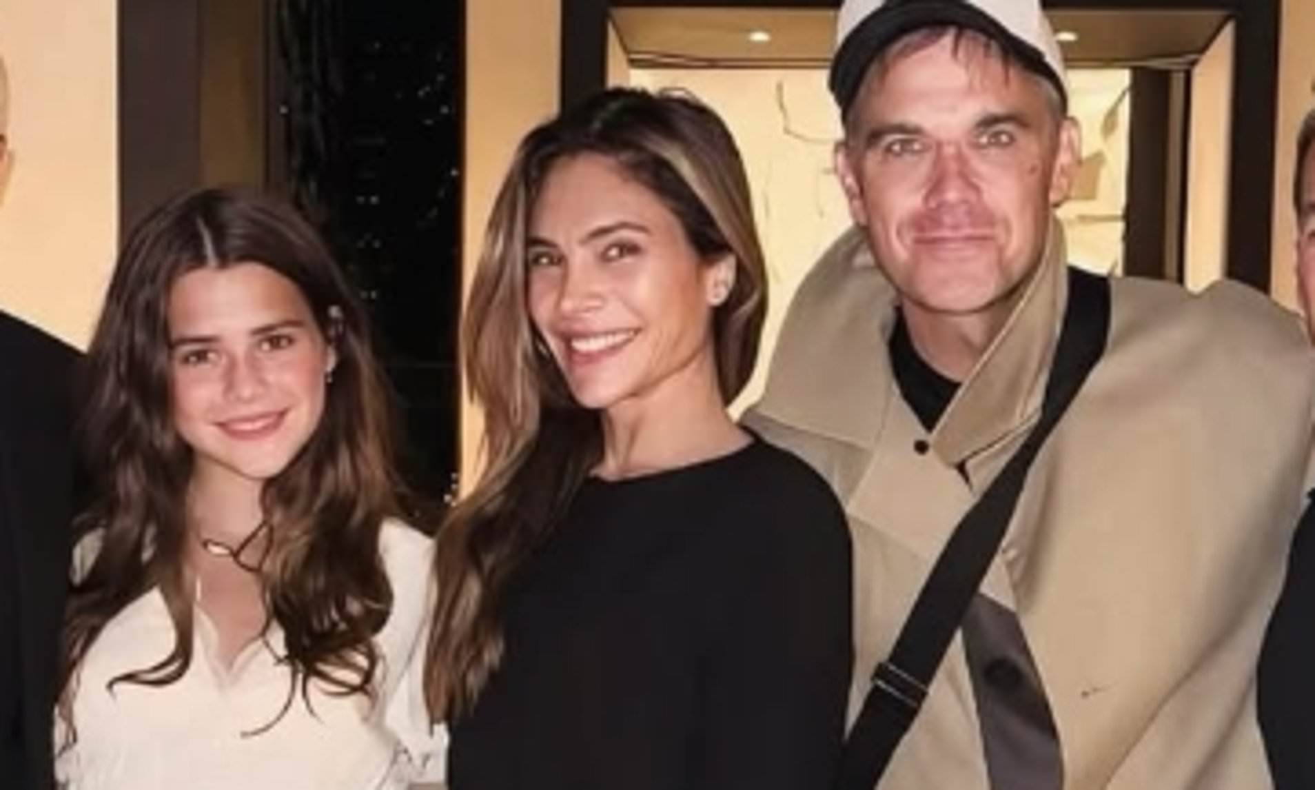 Robbie Williams and Ayda Field share rare photo with daughter Teddy, 13, as they party in Paris