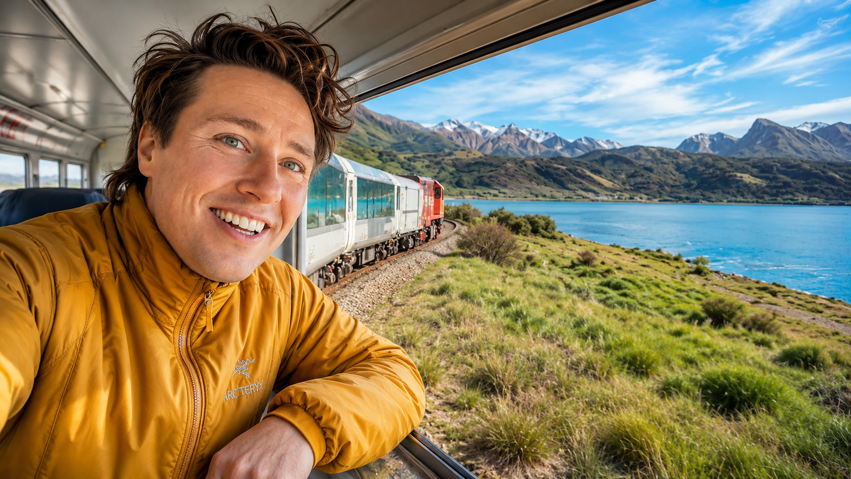 This first-class train through New Zealand looks almost unreal