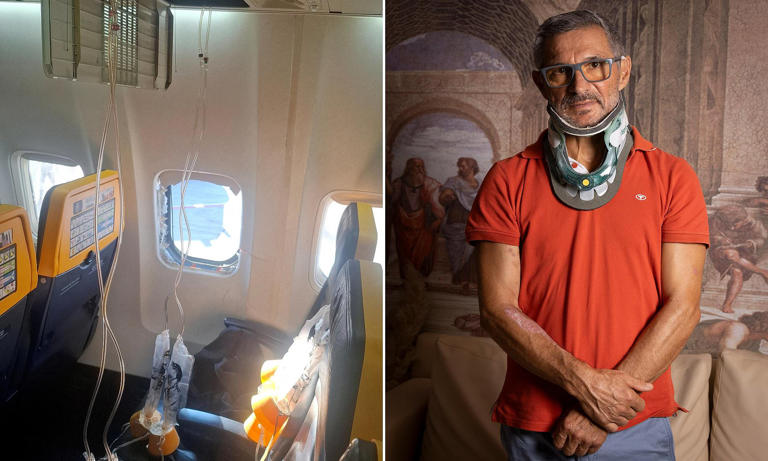Ryanair boss disputes passenger's claim he was sucked through a broken ...
