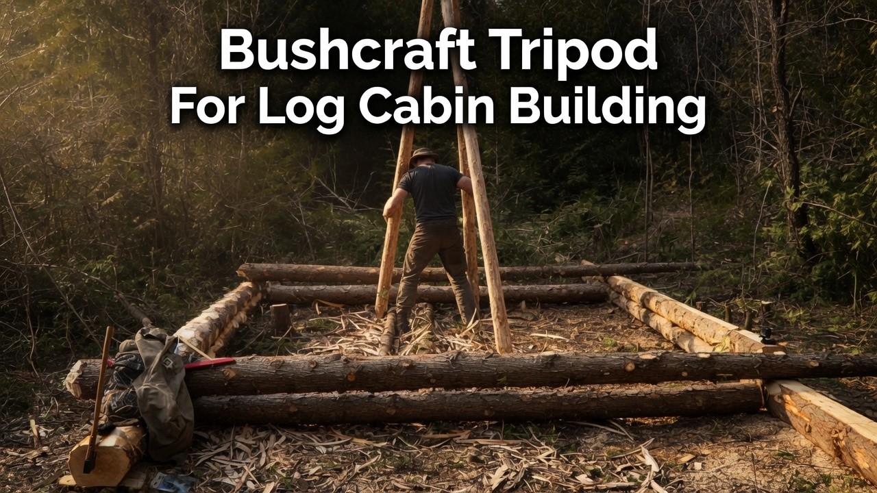 I move cabin logs with this simple rig