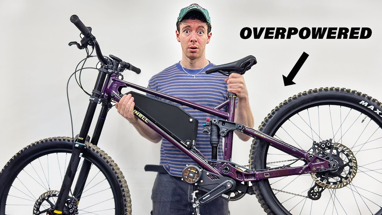 This electric MTB has more power than my Surron (9x legal limit)