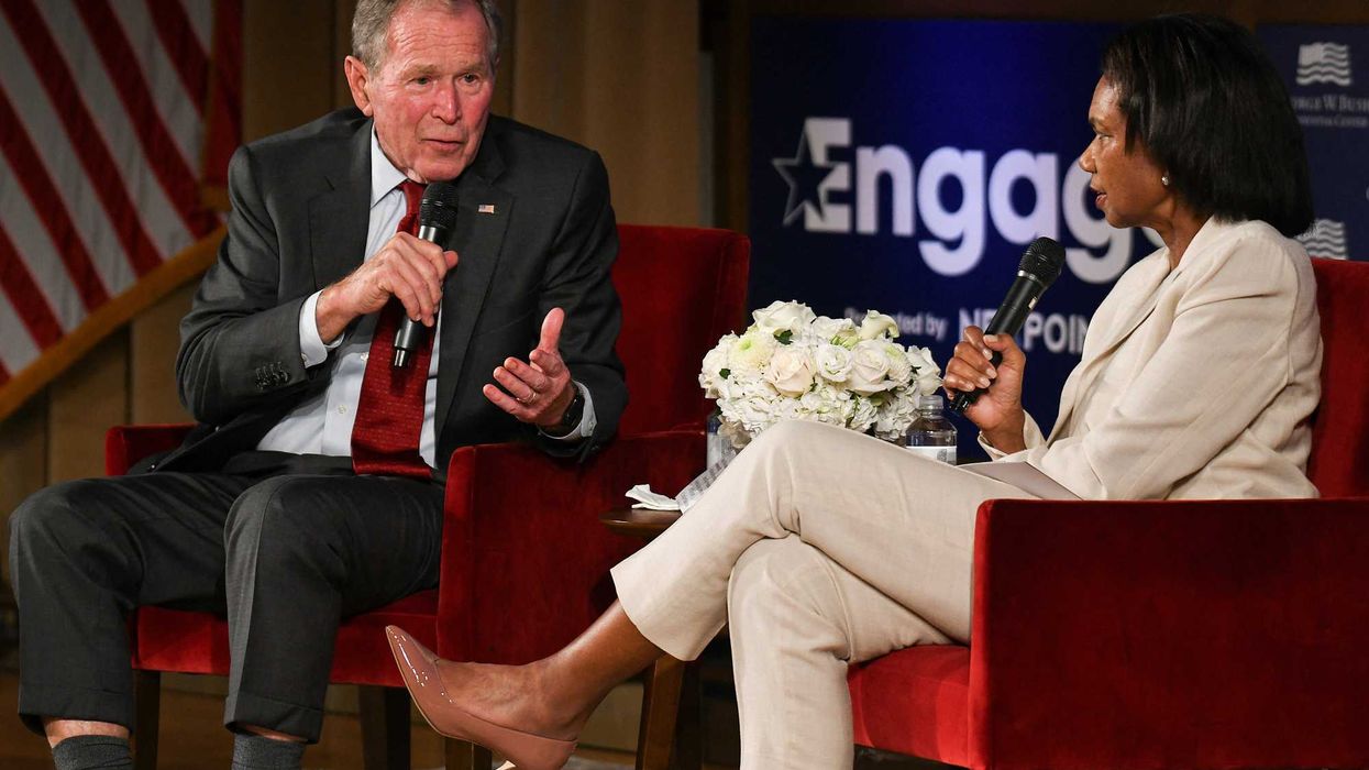Bush throws 'shade' at Trump amid dueling Dallas events — and worsening war