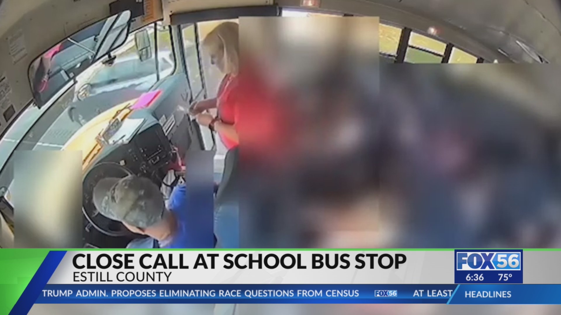 Estill County searching for driver who drove through school bus stop sign