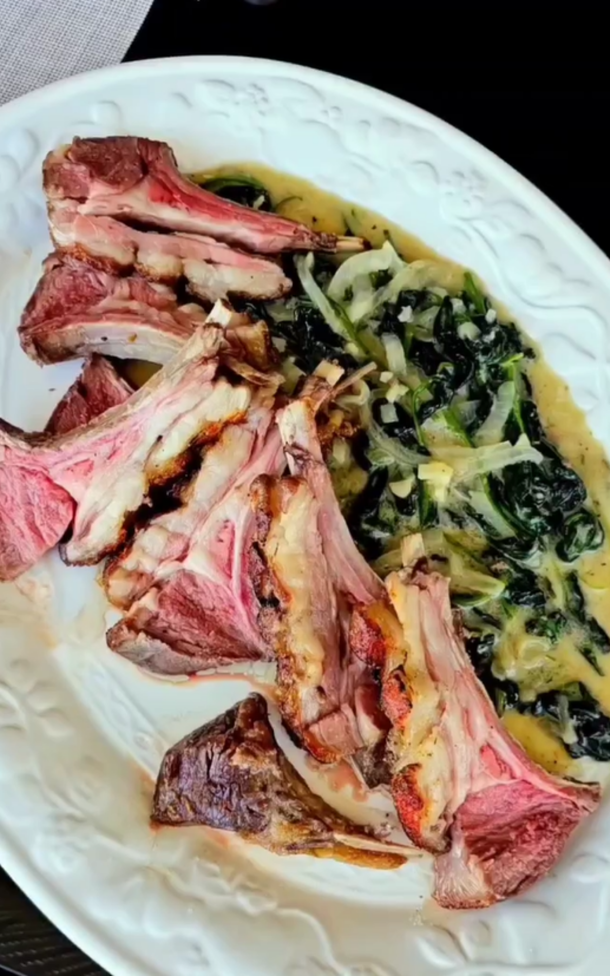Rosemary garlic rack of lamb