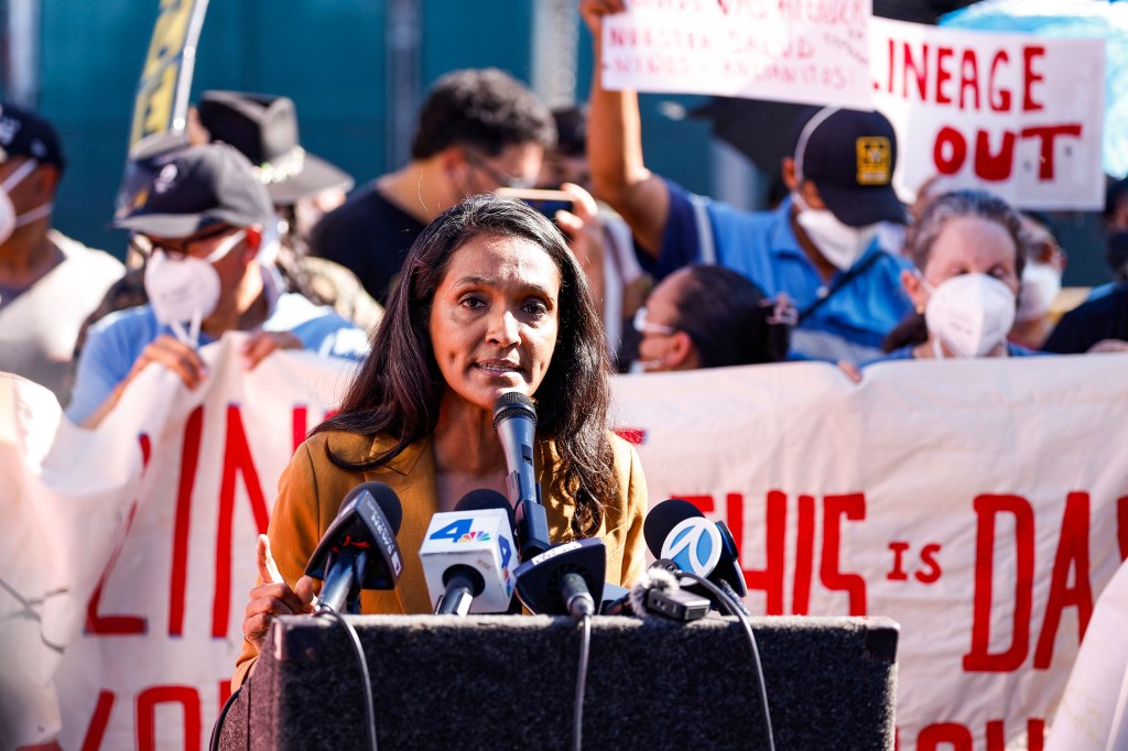 LA mayoral hopeful Nithya Raman votes against $13M for 107 LAPD ...