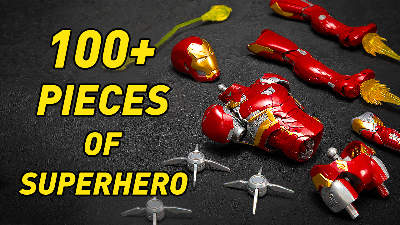 Building a marvelous Iron Man model kit in ASMR speed