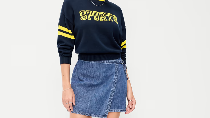 Old Navy's 'very flattering' mini wrap skirt is a perfect summer-to ...