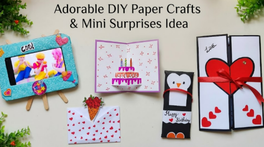 Adorable DIY Paper Crafts & Mini Surprises Idea