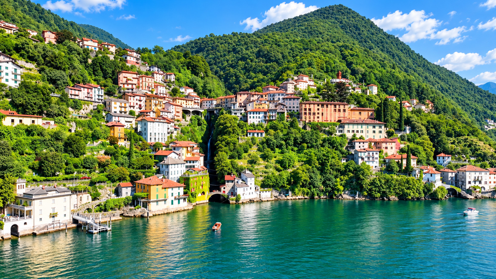 Comment vit-on sur cette rive en pente raide au bord du lac?