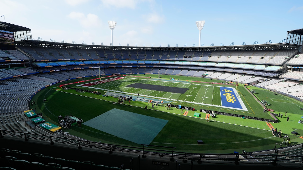 Check out 49ers vs. Rams field at Melbourne Cricket Ground in video ahead of NFL Australia game