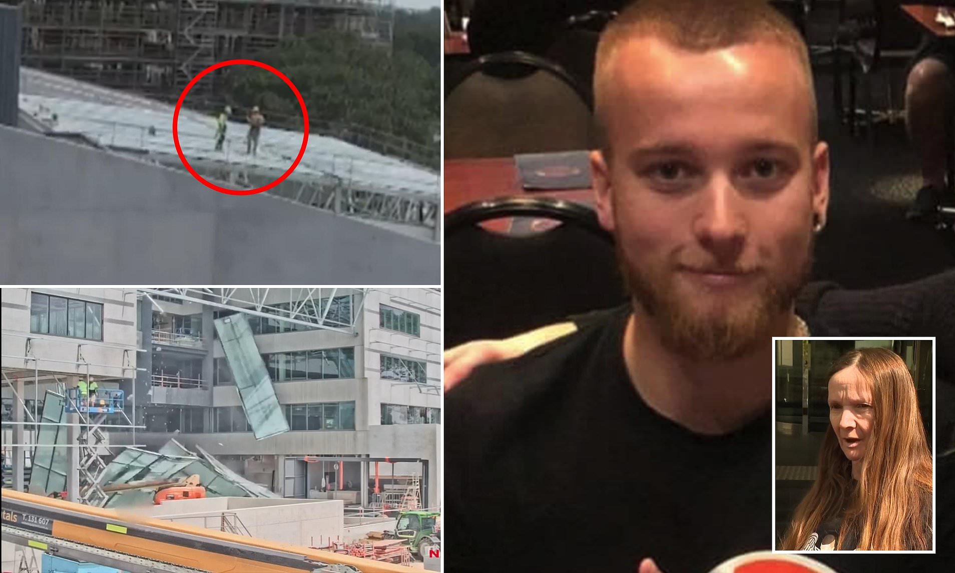 Shocking footage shows glass roof collapse which killed Aussie apprentice