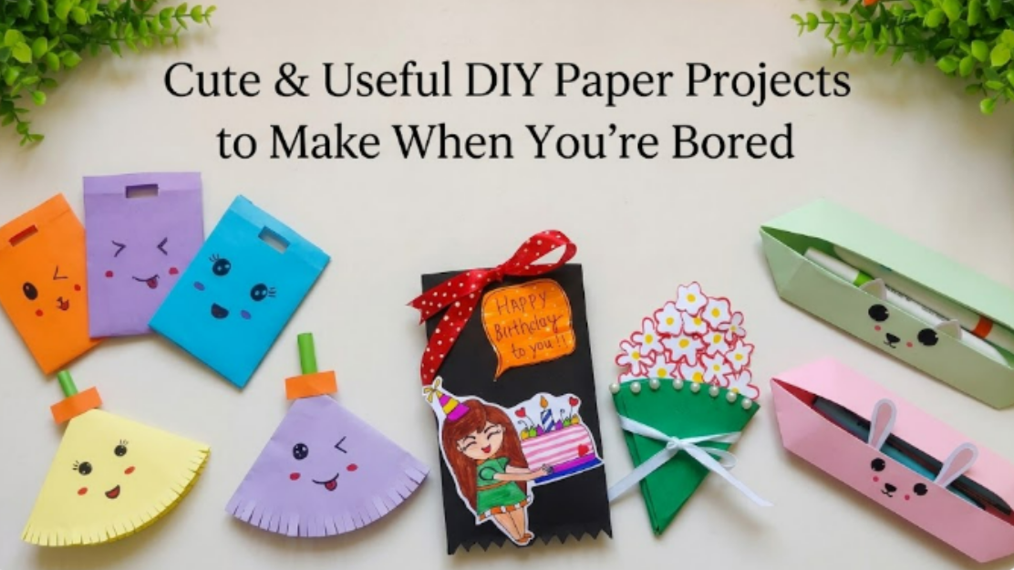Cute & useful DIY paper projects to make when you’re bored