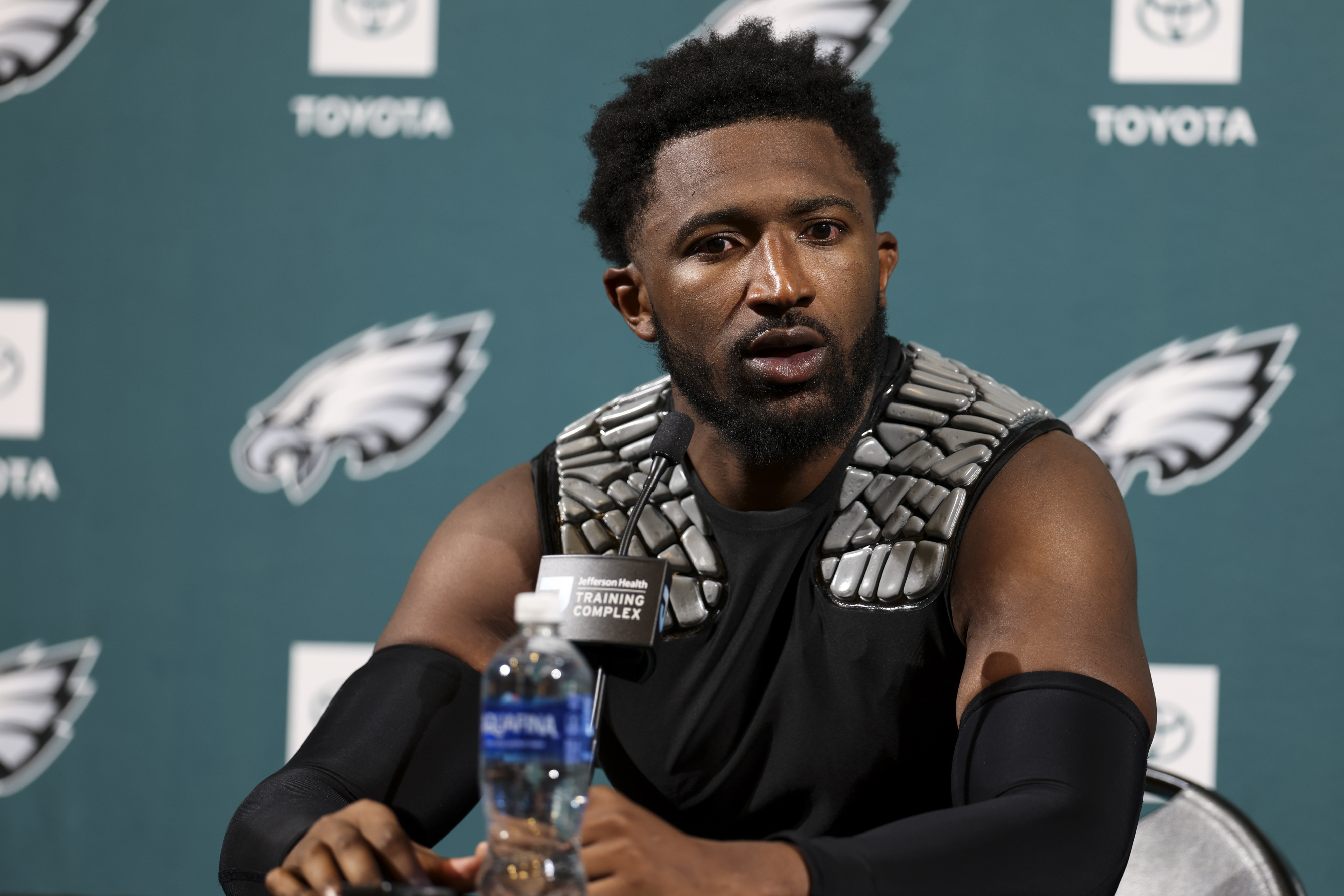 Eagles edge rusher Jonathan Greenard unsure on Week 1 status but hopeful: 'We're close, I know that'