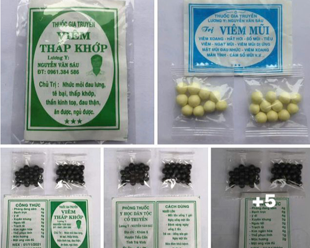 Mạo danh lương y, bán hơn 100.000 gói thuốc đông y giả chứa chất cấm