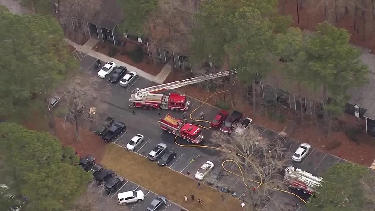 Fire engulfs MAA Spring Creek Apartments in Simpsonville
