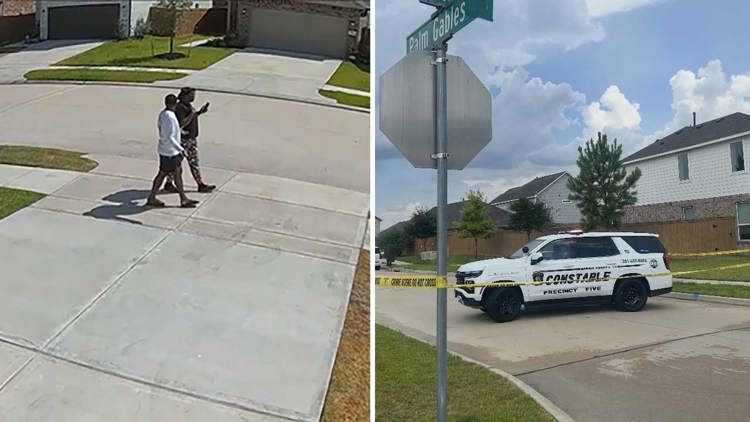 Video shows moments before investigators say a man shot his wife several times outside their Cypress home before turning the gun on himself
