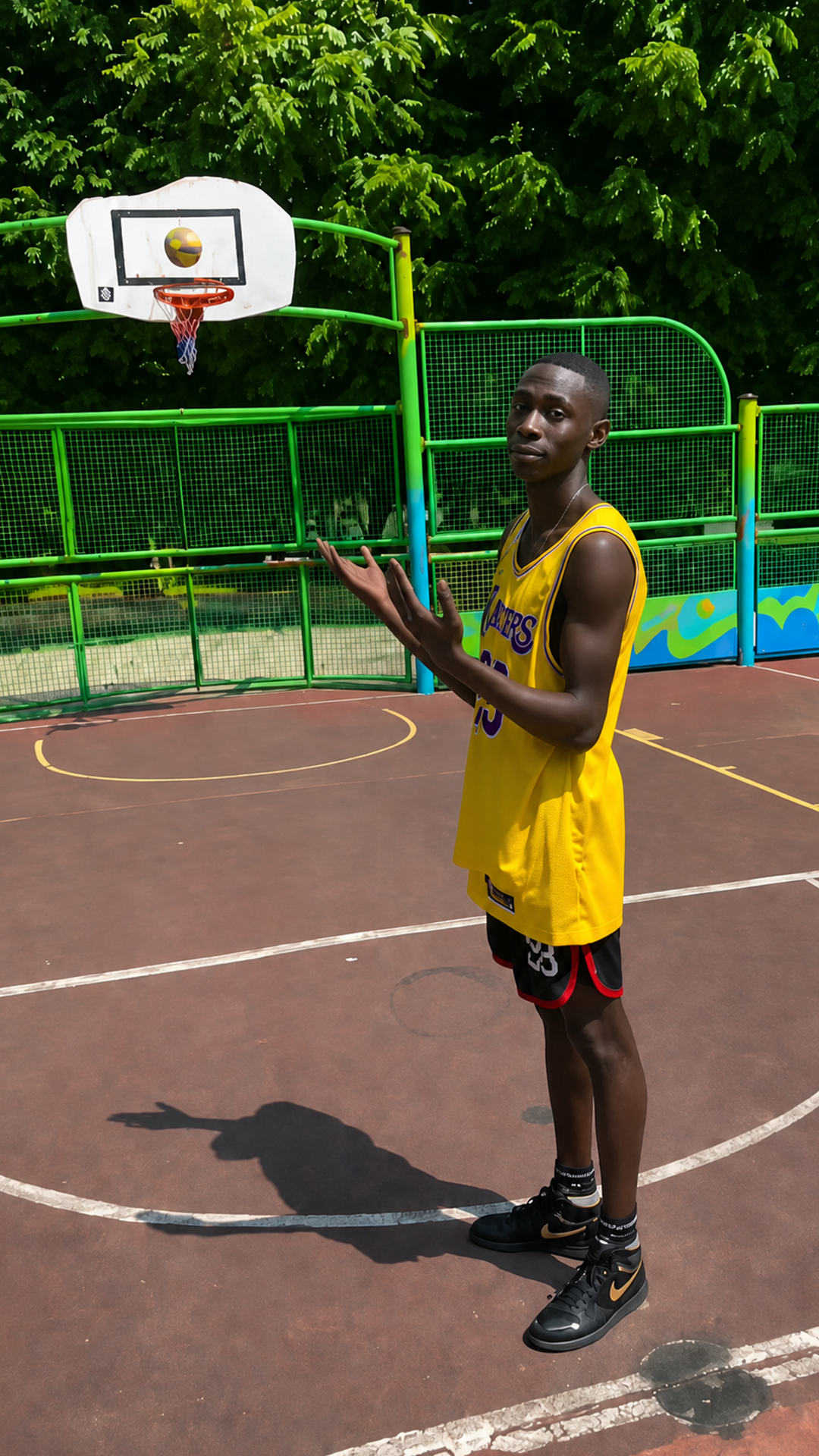 My viral trickshot session with Khaby Lame