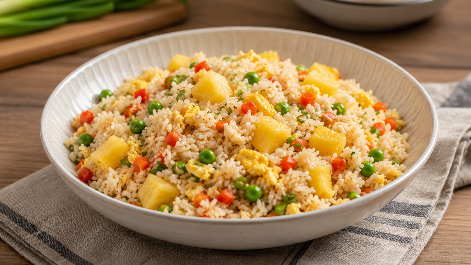 Pineapple gives fried rice a fresh tropical twist