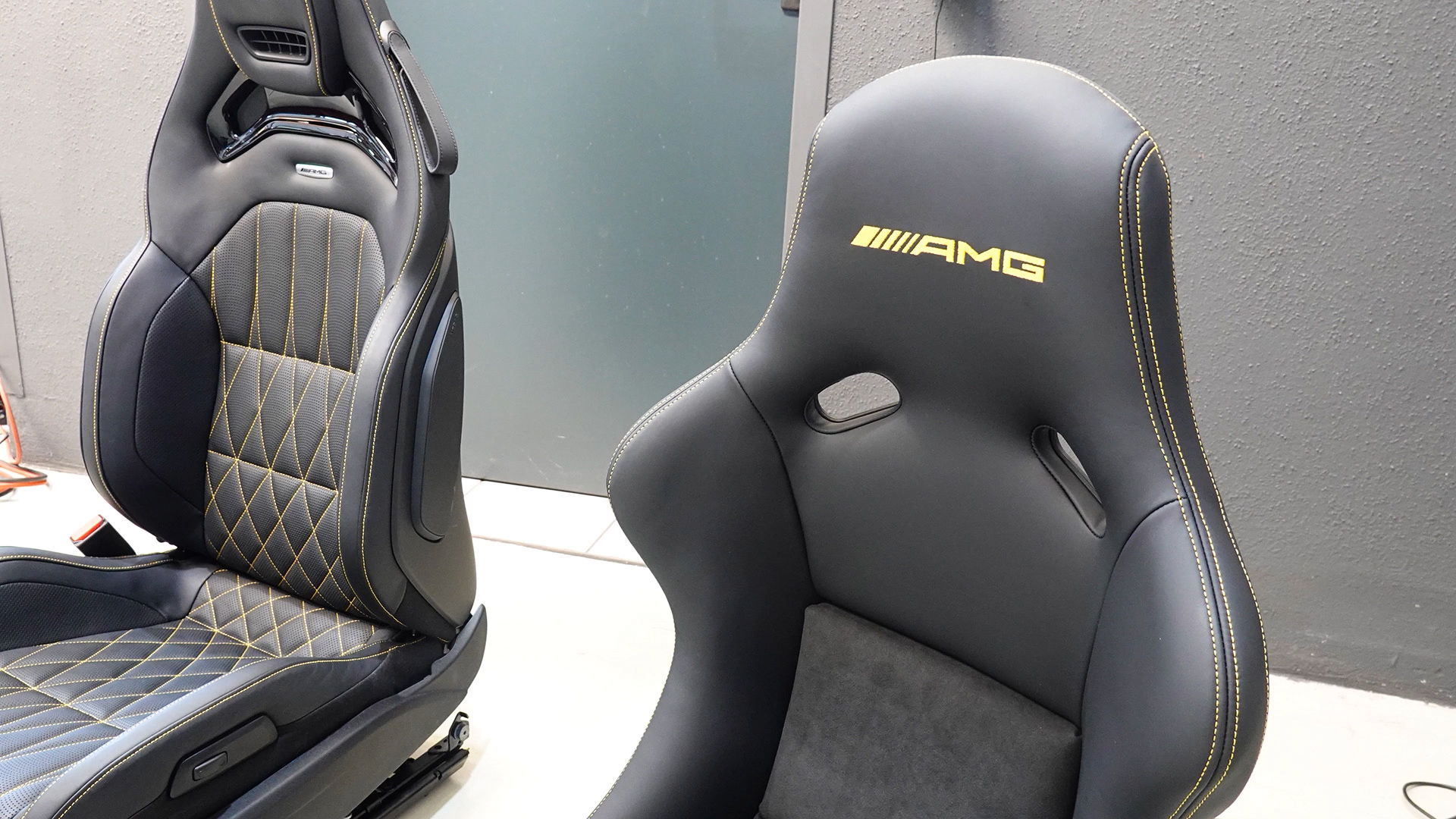 Custom bucket seats transform AMG GT R interior