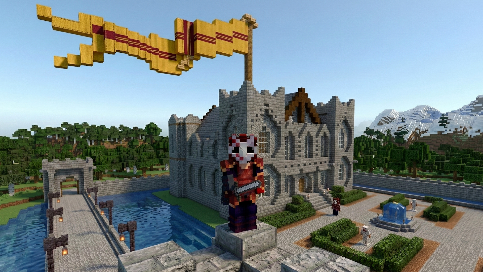 Building a Minecraft kingdom on a public server