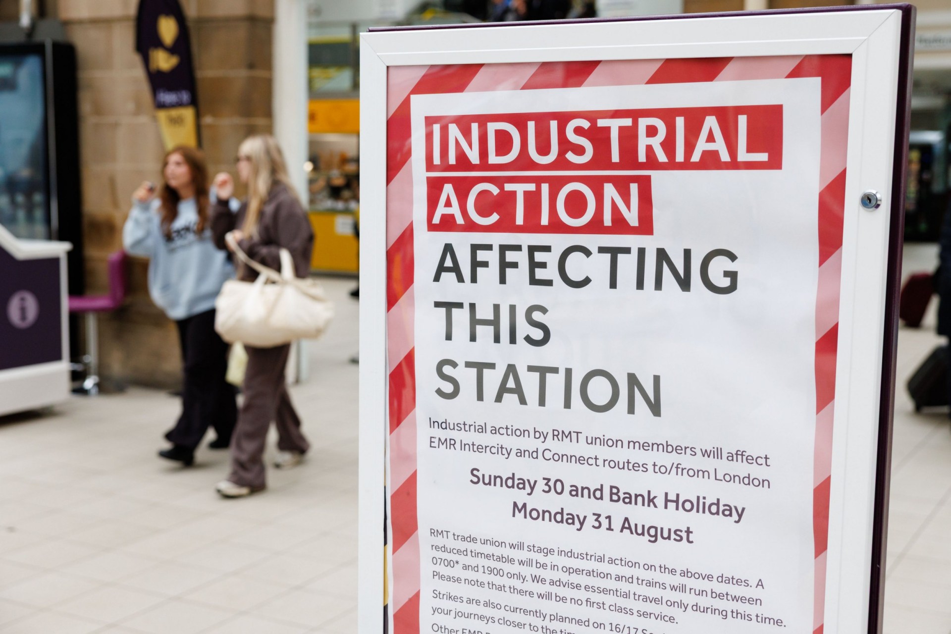 Warning of major disruption over bank holiday weekend because of strikes