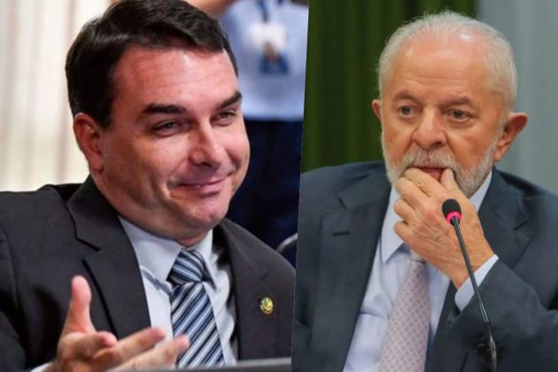 Flávio Bolsonaro e Lula. (Fotos: Divulgação/Agência Senado/Agência Brasil/Montagem Área VIP) Flávio Bolsonaro e Lula