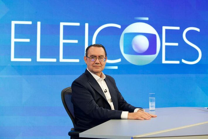 Augusto Cury, candidato do Avante à Presidência da República, em sabatina na Globo. Foto: Manoella Mello/Globo