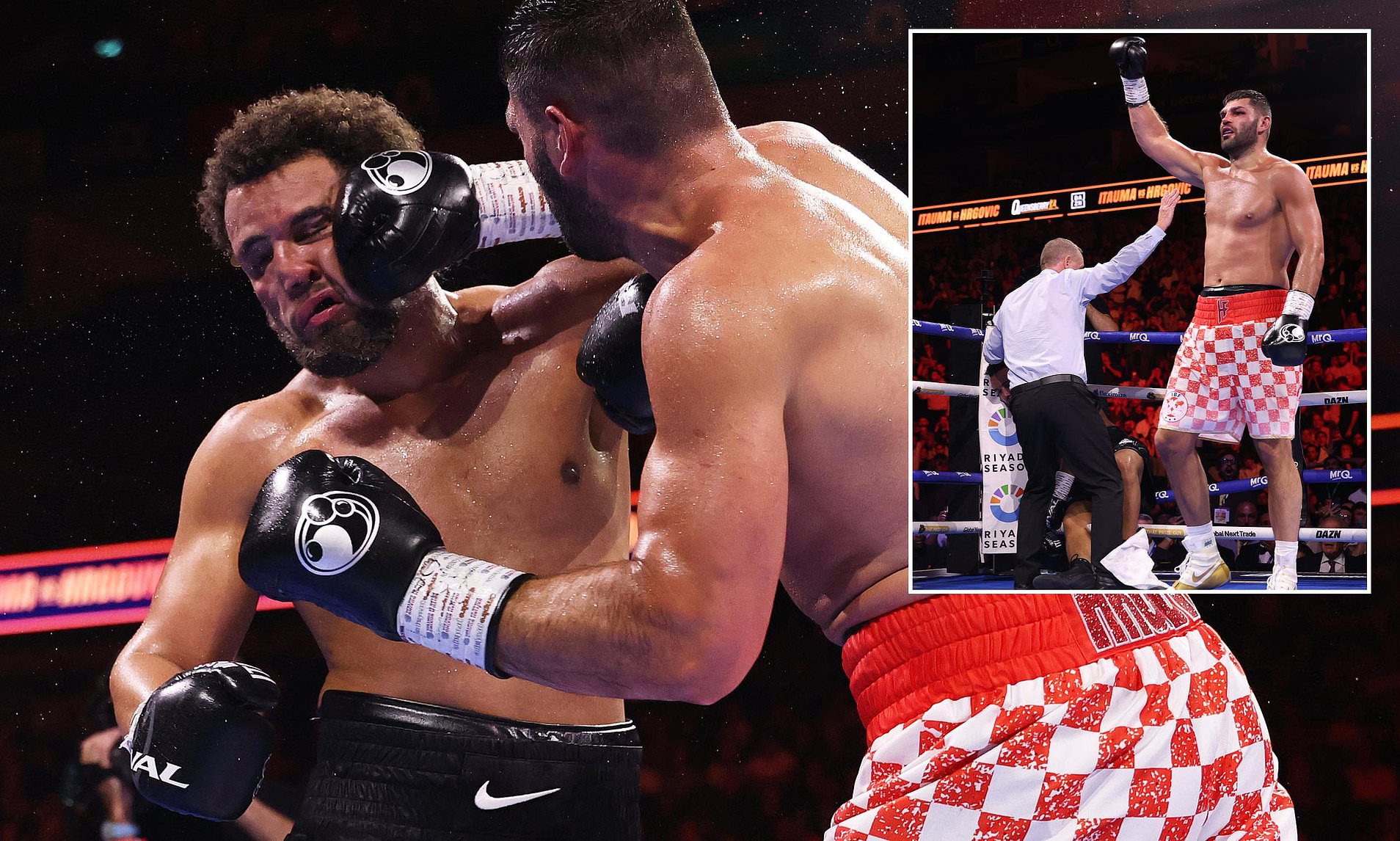 Itauma loses world title clash in huge upset: British star stopped by Hrgovic in ninth round