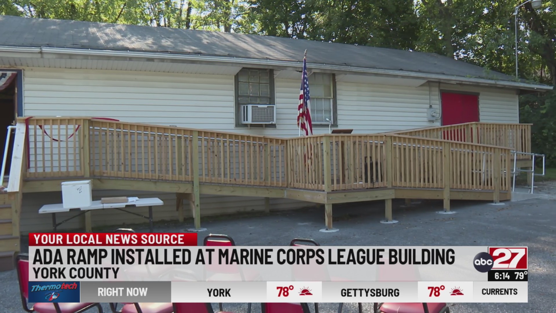 ADA ramp installed at Marine Corps League building in York County