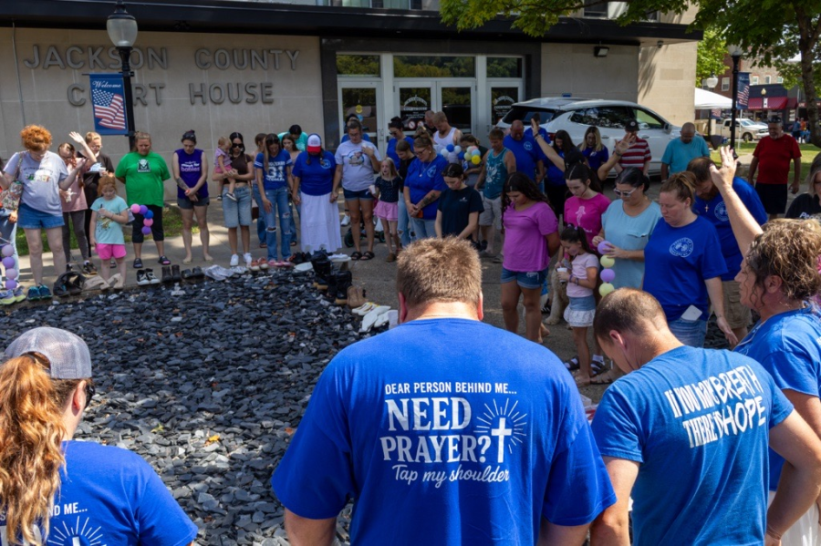 Breath of Life holds recovery walk in Ripley for recovering addicts