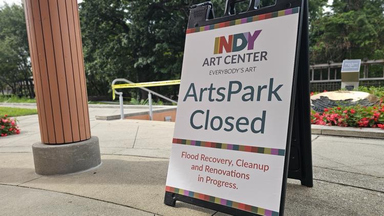 'It made everything disappear' | ArtsPark damaged by severe flooding from White River, delays reopening