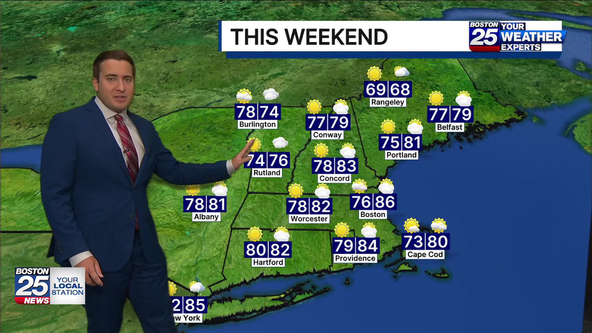 Comfortable weekend ahead