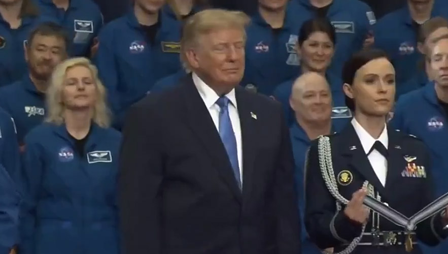 Video of Trump closing his eyes at NASA sparks fresh health scrutiny ...