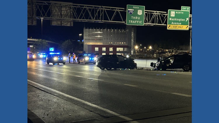 Three seriously injured in wrong-way crash on I-295