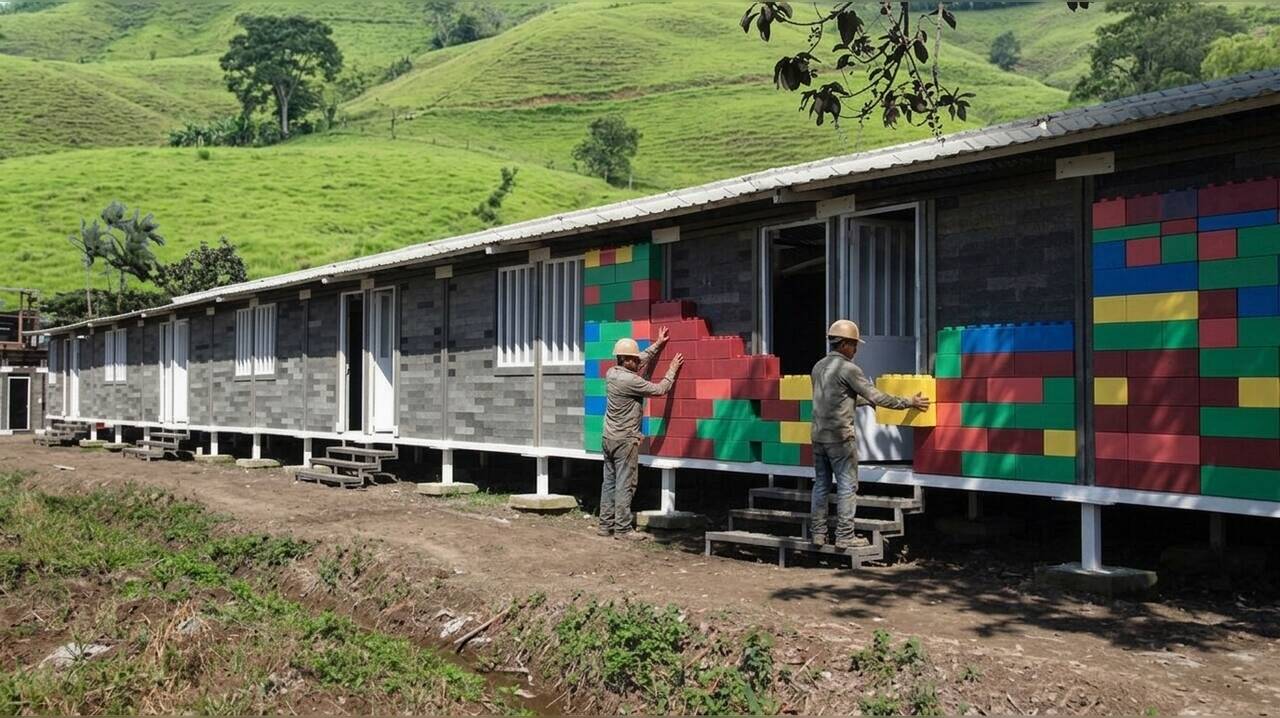 Colombian innovation transforms recycled plastic into modular housing