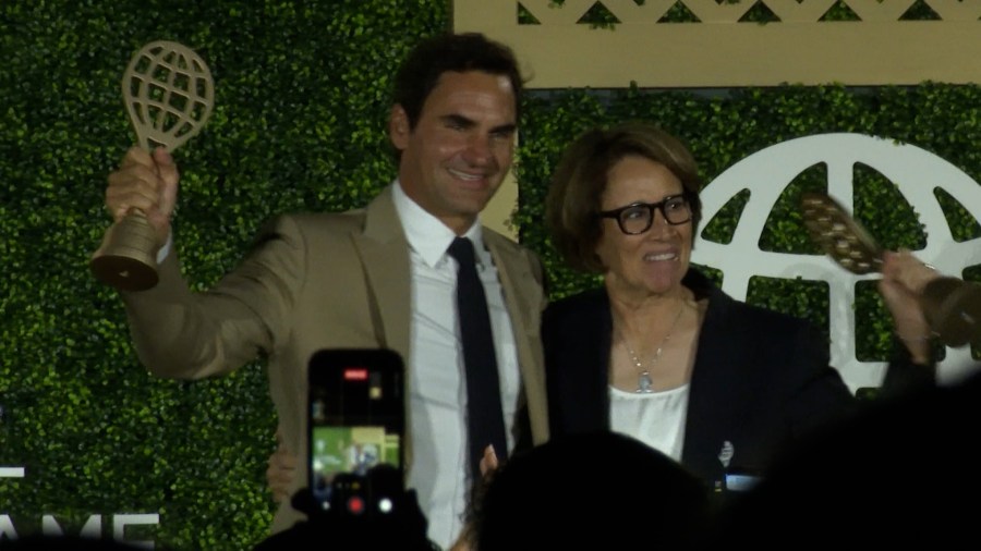 Federer, Carillo inducted into Tennis Hall of Fame