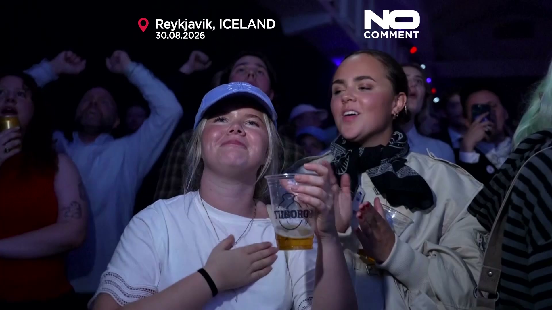 Icelanders react as the EU referendum results come in