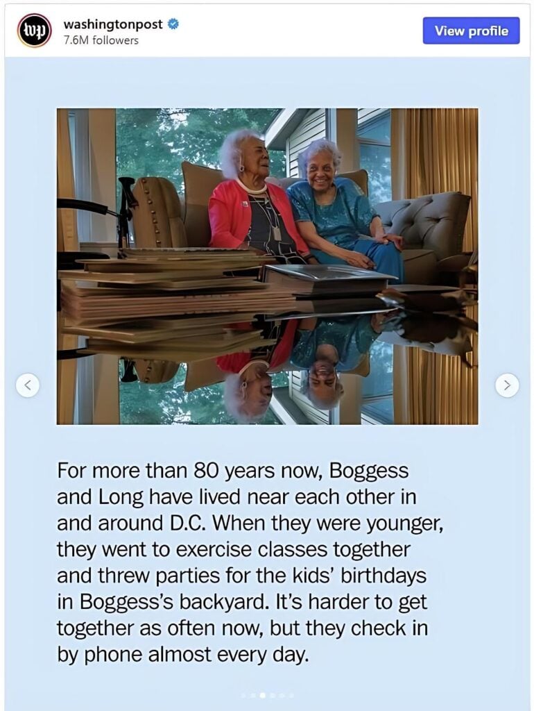 These two Black friends are both 109 — and still talk almost every day
