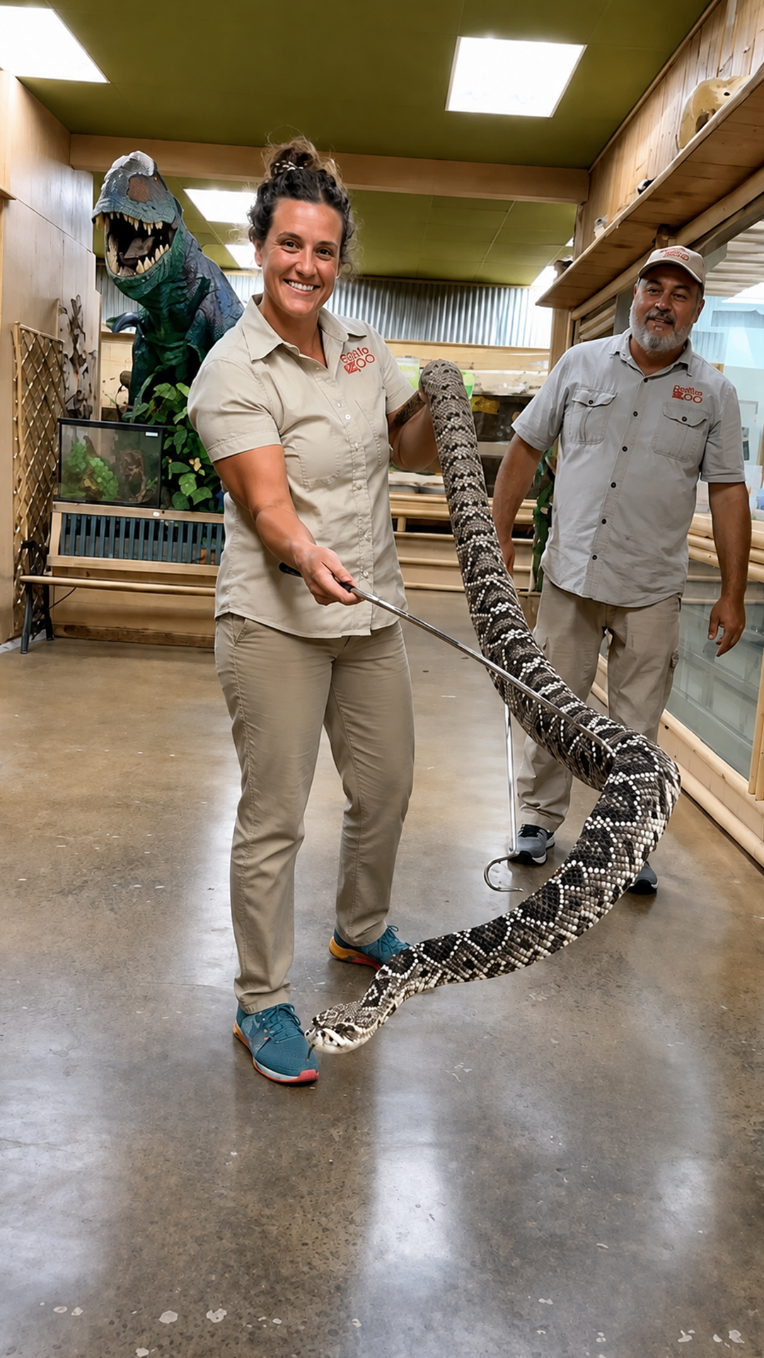 Eastern diamondback rattlesnake demands a completely different approach